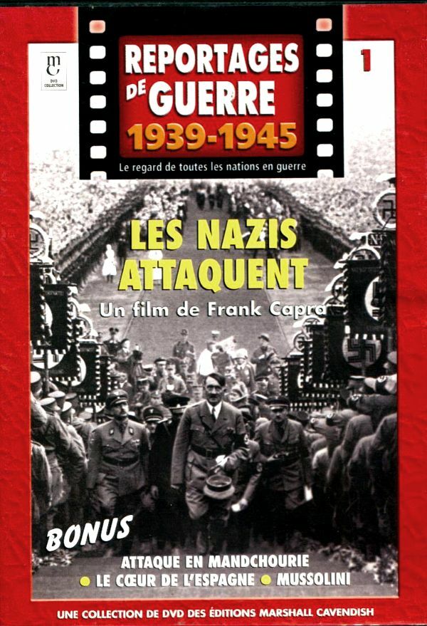 Livrenpoche : Reportages de guerre 1939-1945 vol 1 : Les nazis attaquent - Frank Capra, Frank Oz - DVD