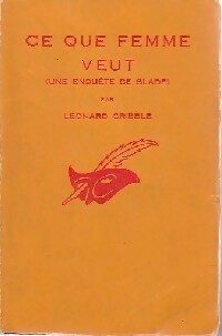 Ce que femme veut (une enquête de Slade) - Leonard Gribble - Livre
