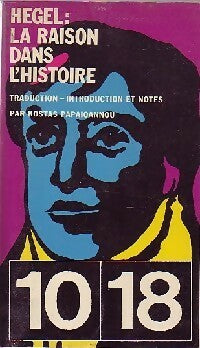 La raison dans l'histoire - Goerg Wilhelm Friedrich Hegel - Livre