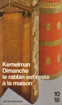 Livrenpoche : Dimanche, le rabbin est resté à la maison - Harry Kemelman - Livre