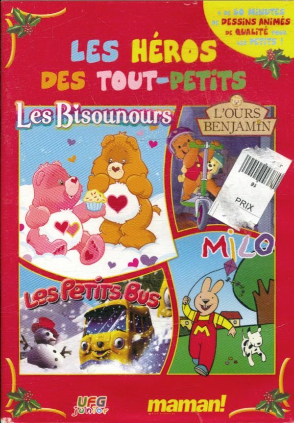 Livrenpoche : LES HEROS DES TOUT-PETITS : les bisounours/ l'ours benjamin/les petits bus/ milo. UFG junior. - XXX - DVD