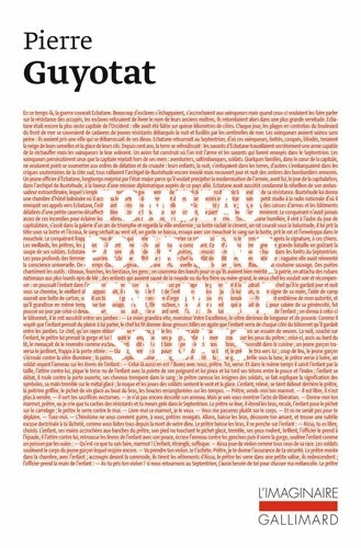 Livrenpoche : Tombeau pour cinq cent mille soldats - Pierre Guyotat - Livre