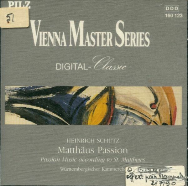 Livrenpoche : Heinrich Schütz: Matthäus Passion - - CD