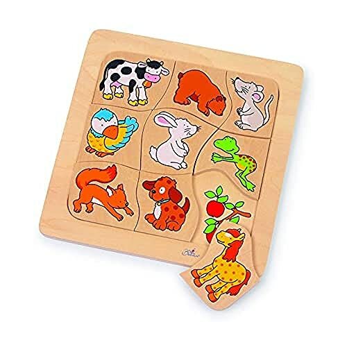 Livrenpoche : Qui Mange Quoi ? - Puzzle en bois à encastrement - - jeuSociete