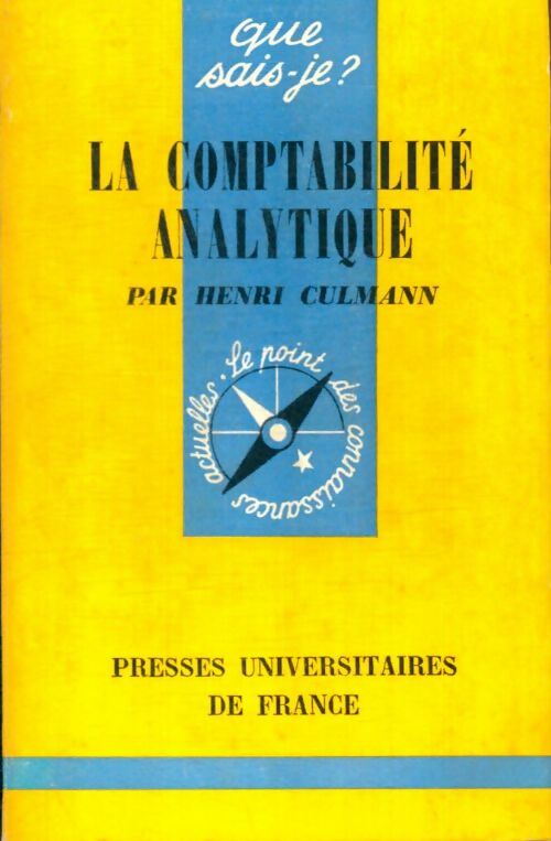 Livrenpoche : La comptabilité analytique - Henri Culmann - Livre