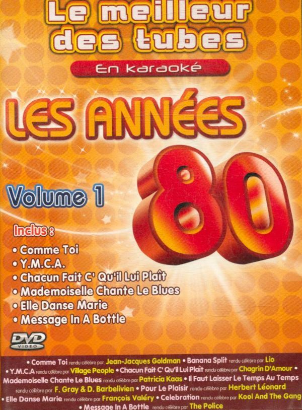Livrenpoche : Le Meilleur des Tubes en karaoké-Les années 80 vol.1 - - DVD