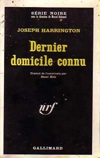 Livrenpoche : Dernier domicile connu - Joseph Harrington - Livre
