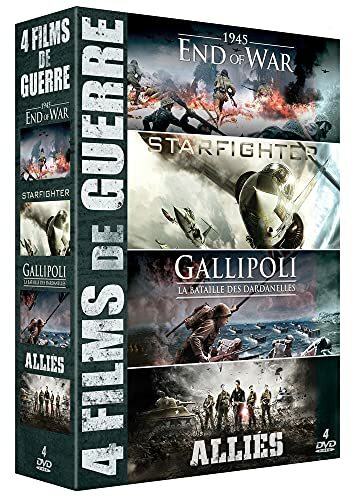 Livrenpoche : 4 Films de Guerre : 1945-End of War + Starfighter + Gallipoli-La Bataille des Dardanelles + Alliés - Hirayama, Hideyuki, Alexandre, Miguel, Burns, Dominic - DVD