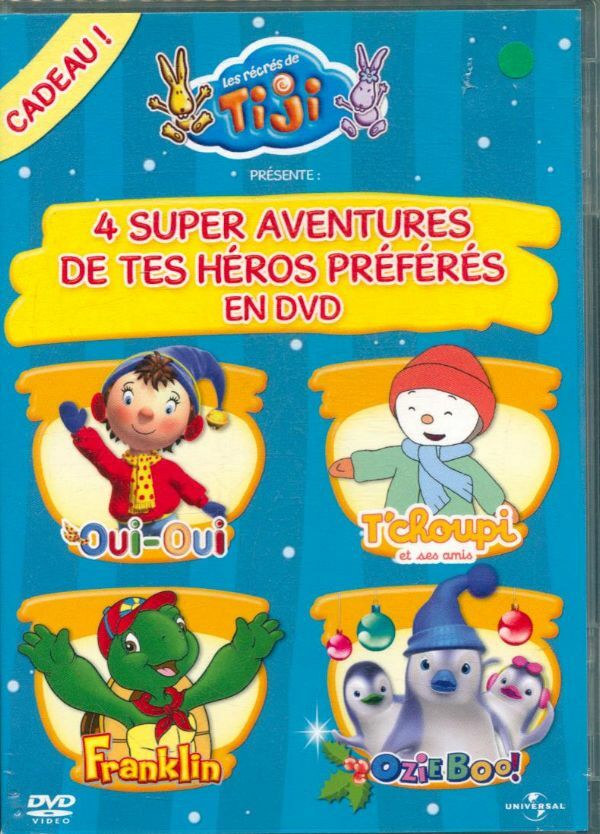 Livrenpoche : 4 super aventures de tes héros préférés : Oui-oui, T'choupi, franklin, ozie Boo - XXX - DVD