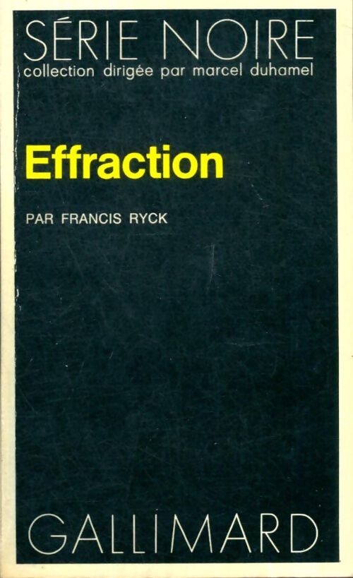 Livrenpoche : Effraction - Francis Ryck - Livre
