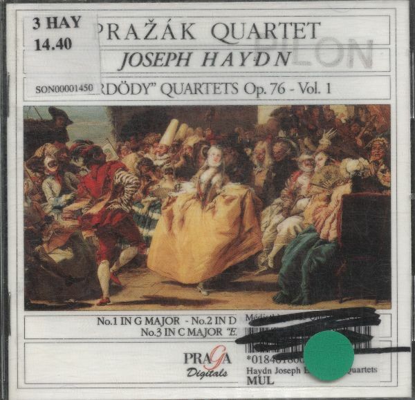 Livrenpoche : Erdody Quartets Op.76 No.1,2,3 - Haydn Franz Joseph - CD
