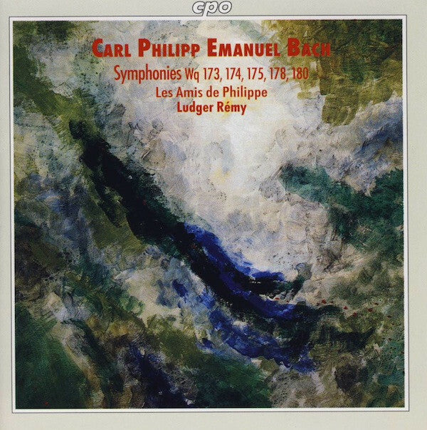 Livrenpoche : Carl Philipp Emanuel Bach, Les Amis De Philippe, Ludger Rémy - Symphonies Wq 173, 174, 175, 178, 180 - Carl Philipp Emanuel Bach, Les Amis De Philippe, Ludger Rémy - CD