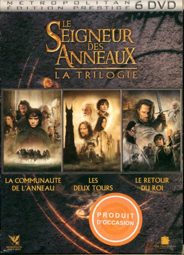 Livrenpoche : Le Seigneur des Anneaux : La Trilogie - La Communauté de l'Anneau / Les Deux Tours / Le Retour du Roi - Metroplolitan Edition Prestige (6 DVD) - Peter Jackson - DVD