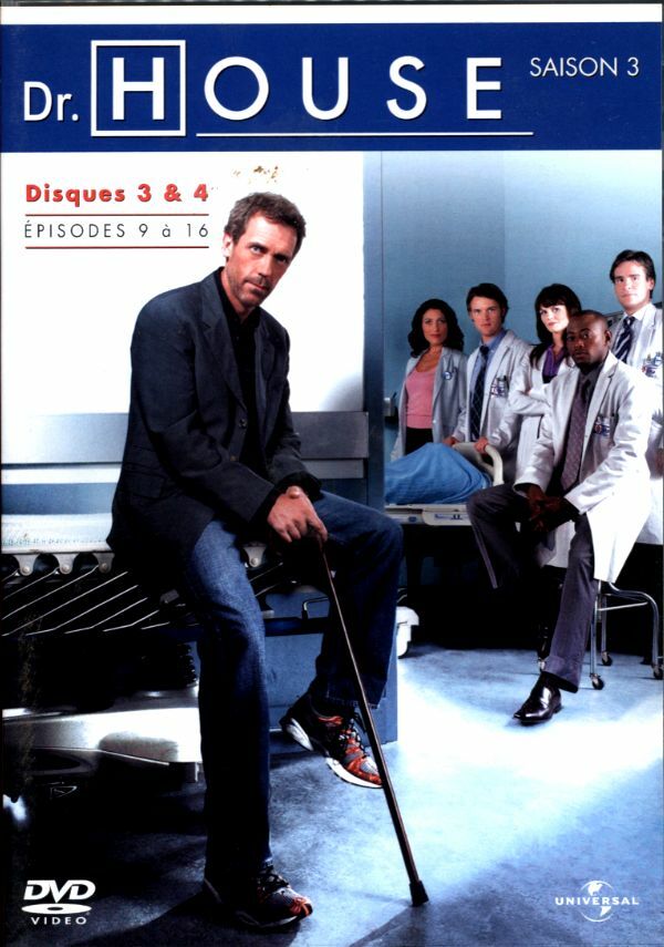 Livrenpoche : Dr.House saison3 - disques 3 à 4 - épisodes 9 à 16 - XXX - DVD