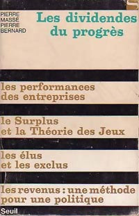 Livrenpoche : Les dividences du progrès - Pierre Bernard - Livre