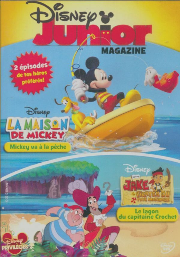 Livrenpoche : Disney Junior : La maison de Mickey Mickey va a la peche & Jake et les pirates du pays imaginaire le lagon du capitaine crochet - XXX - DVD
