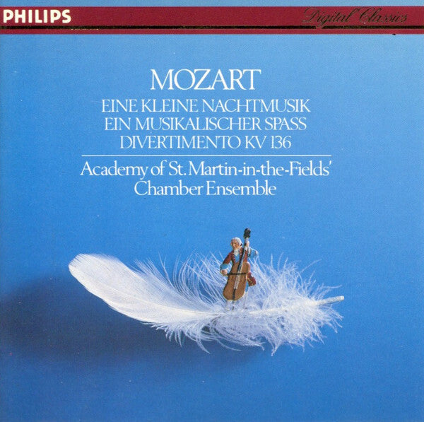 Livrenpoche : Mozart*, Academy Of St. Martin-in-the-Fields' Chamber Ensemble* - Eine Kleine Nachtmusik / Ein Musikalischer Spass / Divertimento KV 136 - Mozart*, Academy Of St. Martin-in-the-Fields' Chamber Ensemble* - CD
