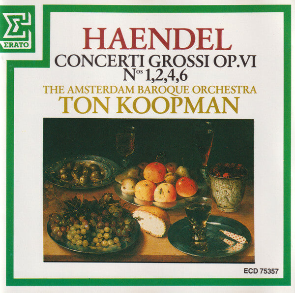Livrenpoche : Haendel, Ton Koopman, The Amsterdam Baroque Orchestra - Concerti Grossi Op. Vi nos. 1,2,4,6 - Haendel, Ton Koopman, The Amsterdam Baroque Orchestra - CD