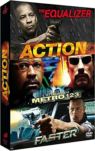 Livrenpoche : Coffret action : The equalizer / L'attaque du métro 123 / Faster - Tony Scott, Antoine Fuqua, George Tillman Jr. - DVD