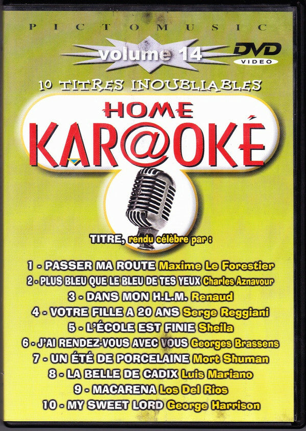 Livrenpoche : Home karaoké Volume 14 - Unknown Artist - DVD