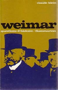 Livrenpoche : Weimar - Claude Klein - Livre