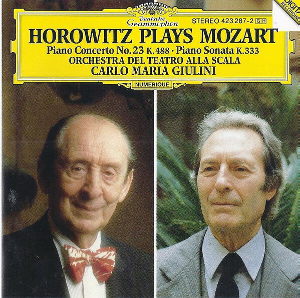 Livrenpoche : Horowitz* Plays Mozart* - Orchestra Del Teatro Alla Scala, Carlo Maria Giulini - Piano Concerto No. 23 K. 488 ? Piano Sonata K. 333 - Horowitz Plays Mozart - CD