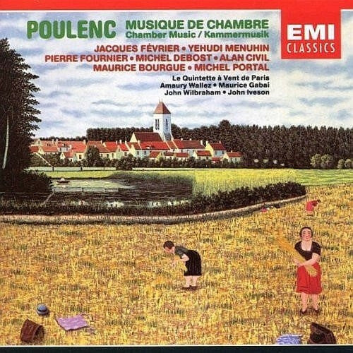 Livrenpoche : Poulenc* - Jacques Février ? Yehudi Menuhin ? Pierre Fournier ? Michel Debost ? Alan Civil ? Maurice Bourgue ? Michel Portal ? Le Quintette À Vent De Paris ? Amaury Wallez ? Maurice Gabai ? John Wilbr - Poulenc - CD