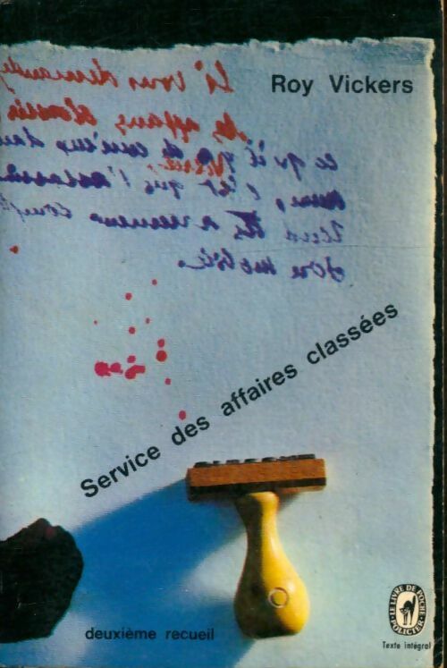 Livrenpoche : Service des affaires classées Tome II - Roy Vickers - Livre
