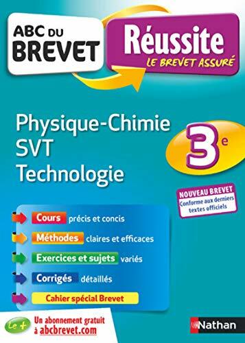 Livrenpoche : Physique-Chimie - SVT (Sciences de la vie et de la Terre) - Techno 3e - ABC du Brevet Réussite - Brevet 2022 - Cours, Méthode, Exercices - - CD