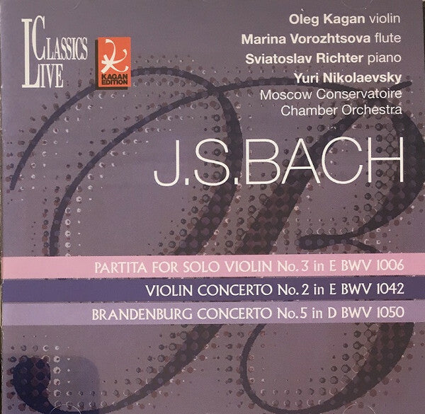 Livrenpoche : J.S. Bach* - Partita For Solo Violin No. 3 In E BWV 1006 / Violin Concerto No. 2 In E BWV 1042 / Brandenburg Concerto No. 5 In D BWV 1050 - J.S. Bach - CD