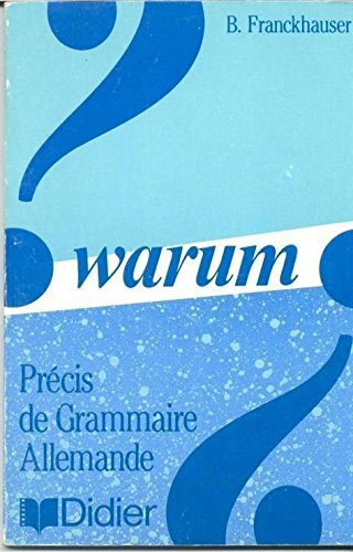 Livrenpoche : Warum: Précis de grammaire allemande - XXX - DVD