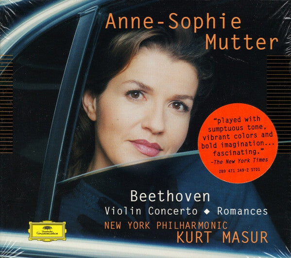 Livrenpoche : Anne-Sophie Mutter, Beethoven*, New York Philharmonic*, Kurt Masur - Violin Concerto ? Romances - Beethoven, Kurt Masur, New York Philharmonic, Anne-Sophie Mutter - CD