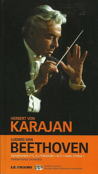 Livrenpoche : Herbert Von Karajan, Ludwig Van Beethoven, Philharmonia Orchestra - Symphonies n°5, 6 pastorale et 9 avec chur - Ludwig van Beethoven, Herbert Von Karajan, Philharmonia Orchestra - CD