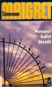 Livrenpoche : M. Gallet décédé - Georges Simenon - Livre