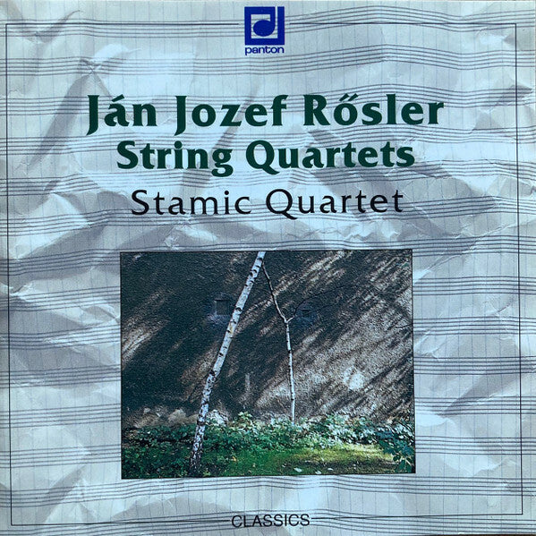 Livrenpoche : Jan Josef Rösler - Stamic Quartet - String Quartets Op. 6 - Jan Josef Rösler - CD