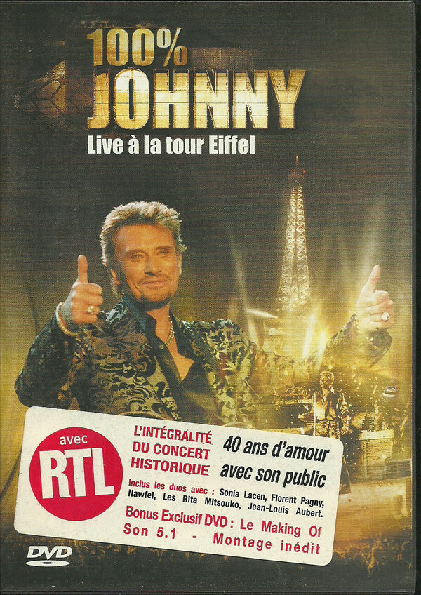Livrenpoche : Johnny - 100% Johnny - Live à la tour Eiffel - Johnny - DVD