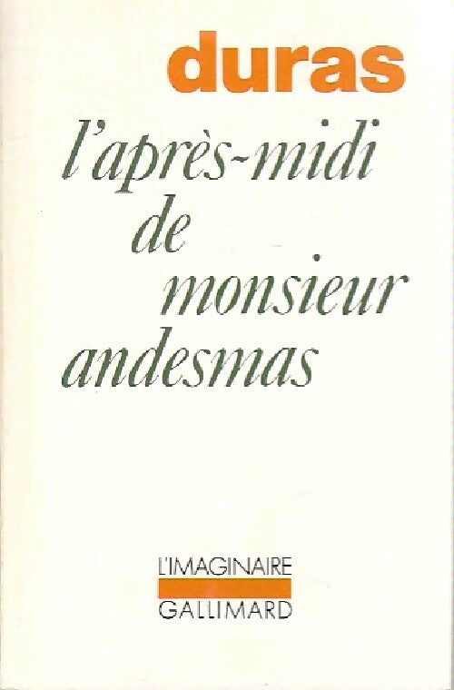 Livrenpoche : L'après-midi de Monsieur Andesmas - Marguerite Duras - Livre