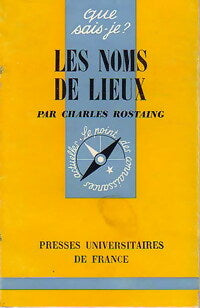 Livrenpoche : Les noms de lieux - Charles Rostaing - Livre