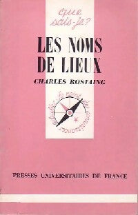 Livrenpoche : Les noms de lieux - Charles Rostaing - Livre