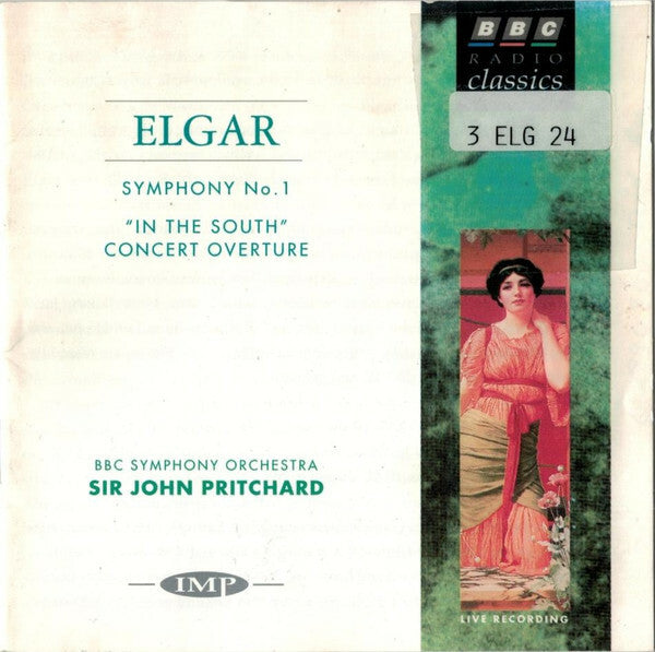 Livrenpoche : Elgar - Bbc symphony orchestra, sir John Pritchard - symphony no. 1 - In the south concert overture - Elgar - CD