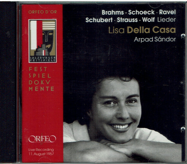 Livrenpoche : Brahms, Schoeck, Ravel, Schubert, Strauss, Wolf - Lisa Della Casa, Arpad Sándor - Lieder - Ravel, Brahms, Strauss, Schubert, Schoeck, Wolf - CD