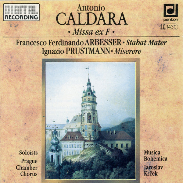 Livrenpoche : Antonio Caldara, Francesco Ferdinando Arbesser, Ignazio Prustmann, Jaroslav Krcek - Missa Ex F - Jaroslav Krcek, Antonio Caldara, Francesco Ferdinando Arbesser, Ignazio Prustmann, Ludmila Vernerová-Nováková, Virginie Walterová, Lubomír Vraspír, Zdenek Harvánek, Prague Chamber Choir, Musica Bohemica - CD
