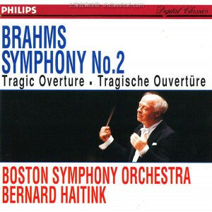 Livrenpoche : Brahms - Boston Symphony Orchestra, Bernard Haitink - Symphony No. 2 / Tragic Overture = Tragische Ouvertüre - Brahms - CD