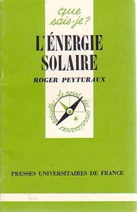 Livrenpoche : L'énergie solaire - Robert Peytubaux - Livre