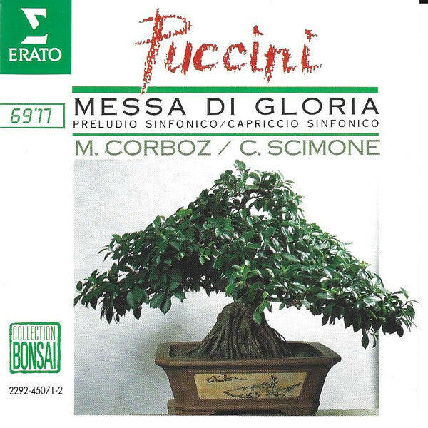 Livrenpoche : Puccini - M. Corboz / C. Scimone - Messa Di Gloria / Preludio Sinfonico / Capriccio Sinfonico - Puccini - CD
