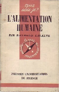 Livrenpoche : L'alimentation humaine - Raymond Lalanne - Livre