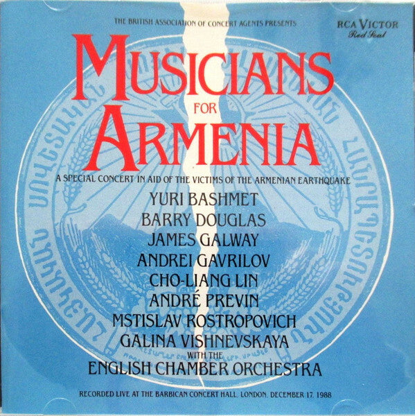 Livrenpoche : Musicians For Armenia - A Special Concert In Aid Of The Victims Of The Armenian Earthquake - Collectif - CD