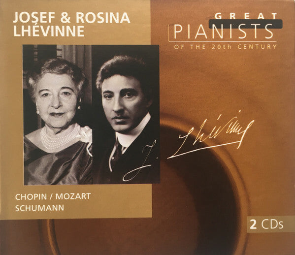 Livrenpoche : Jozef & Rosina Lhévinne - Chopin, Mozart - Jozef & Rosina Lhévinne - CD