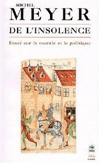 Livrenpoche : De l'insolence... - Michel Meyer - Livre