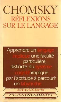 Réflexions sur le langage - Noam Chomsky - Livre